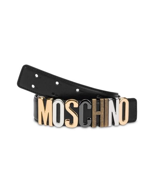 Cintura Con Applicazione di Moschino in Black