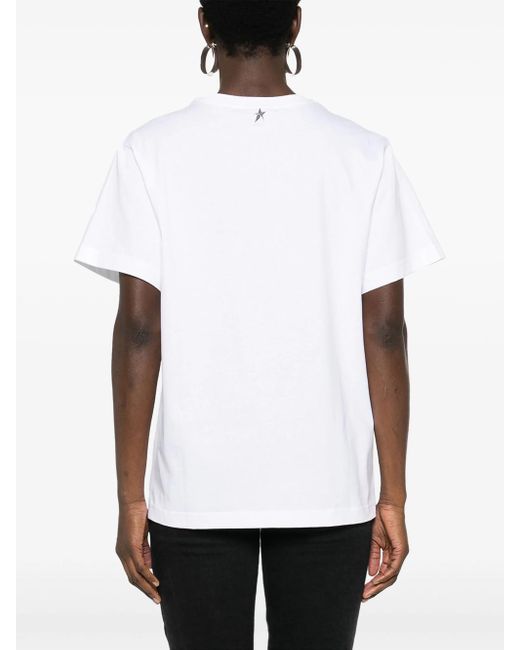 T-Shirt Executive Con Stampa di Mugler in White