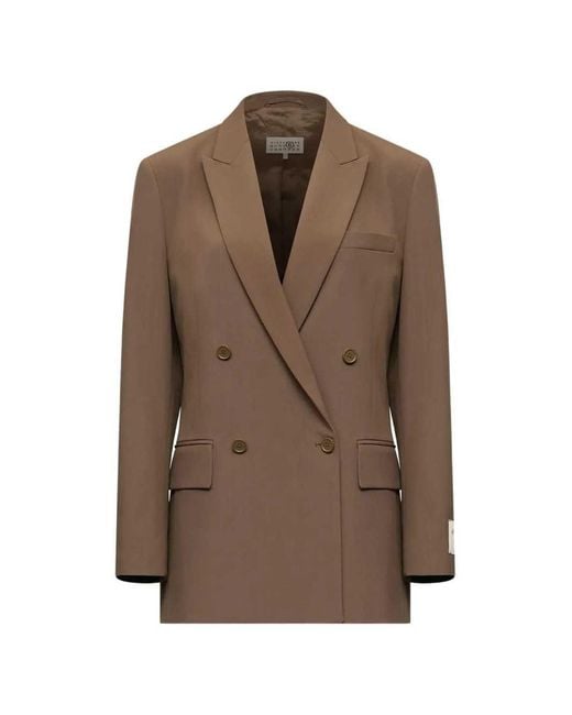 MM6 by Maison Margiela Brown Suit Jacket