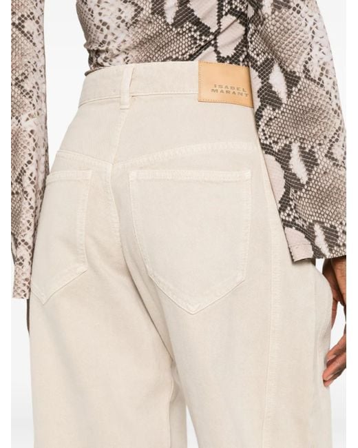 Isabel Marant White Side-Seam Jeans