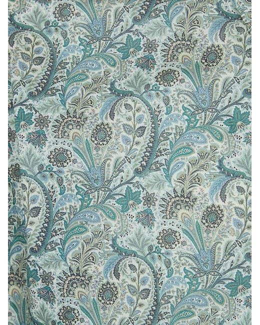 Etro Blue Paisley Shirt for men