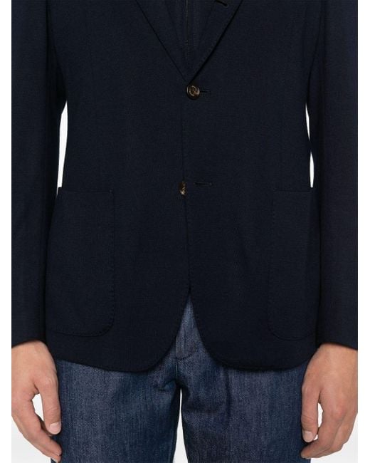 Eleventy Blue Layered Blazer for men