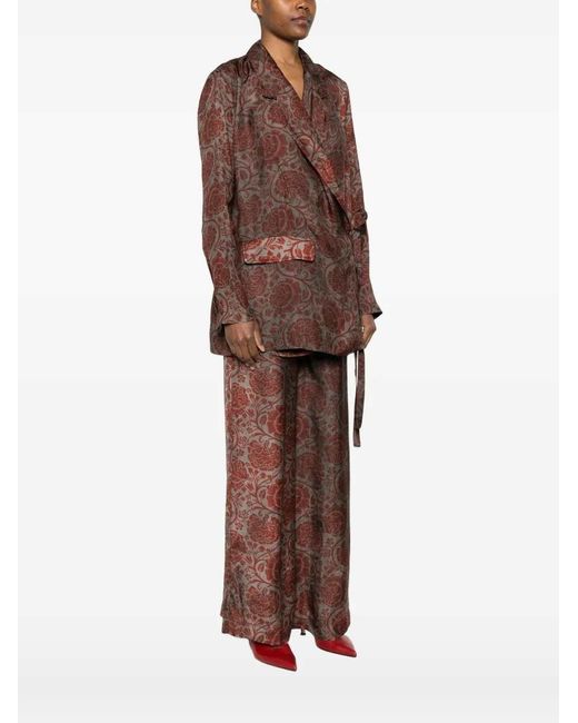 Uma Wang Brown Printed Jacket