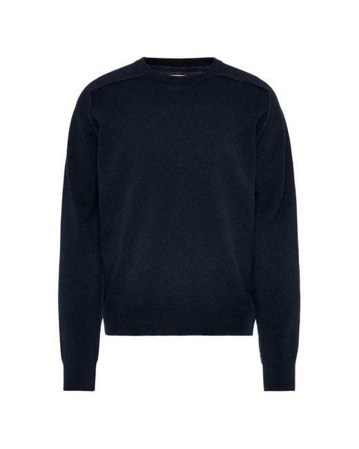 Maison Margiela Blue Four Stitches Sweater for men
