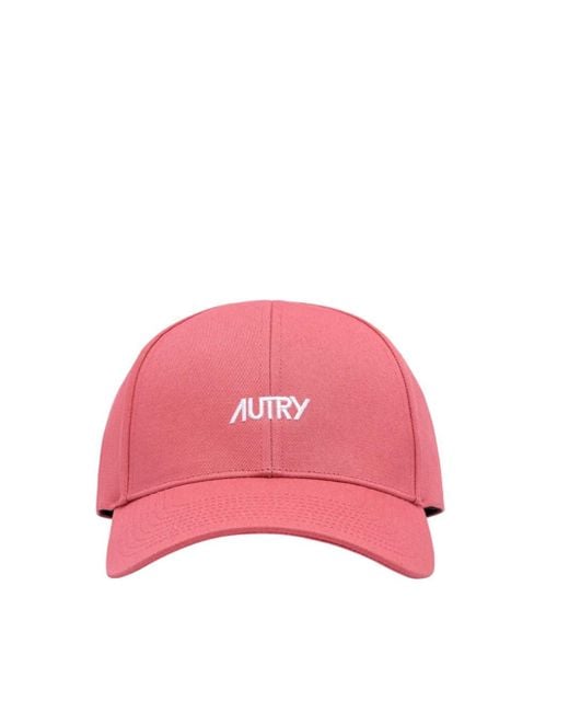 Cappello Da Baseball Con Logo Ricamato A Contrasto di Autry in Pink
