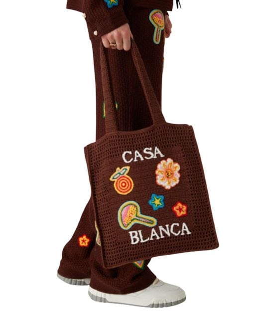 Tote Di Cotone Marrone di Casablanca in Brown