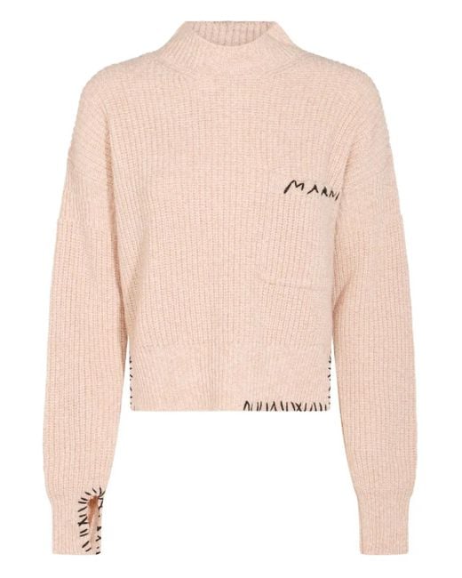 Maglione Con Ricamo di Marni in Pink