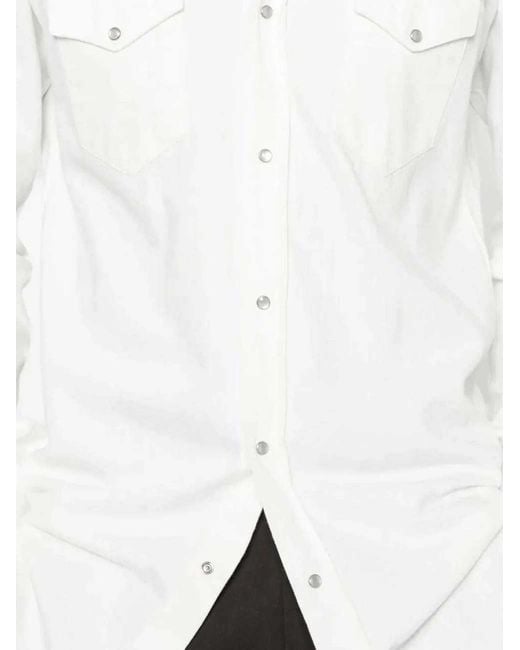 Sartorio Napoli White Button-Down Shirt for men