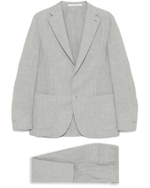 Eleventy Gray Melange Two Piece Suit for men