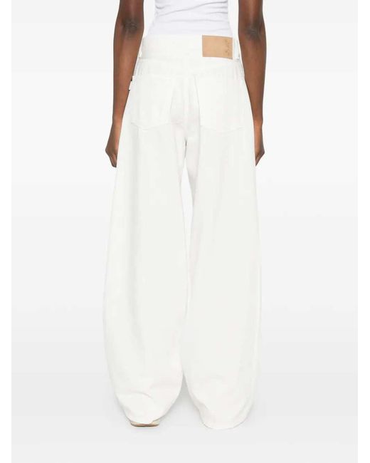 Haikure White Five-Pocket Jeans