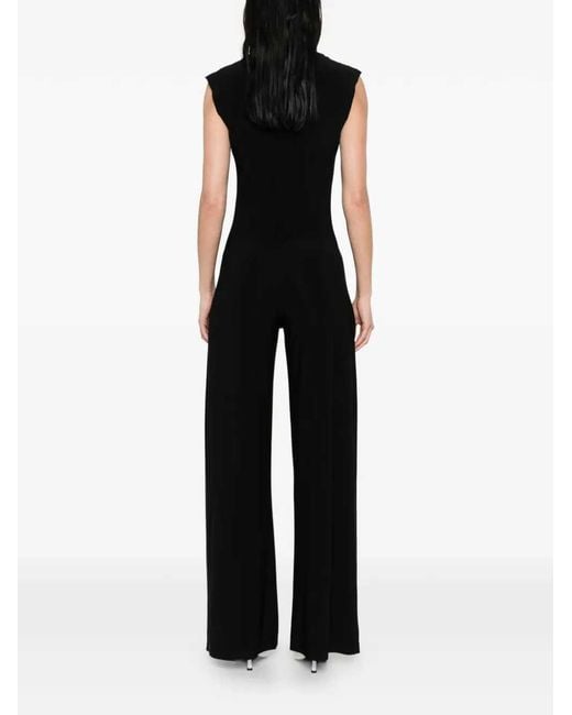 Norma Kamali Black Sleeveless Jumpsuit