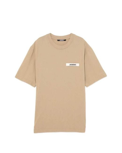 Jacquemus Natural Logo T-Shirt for men