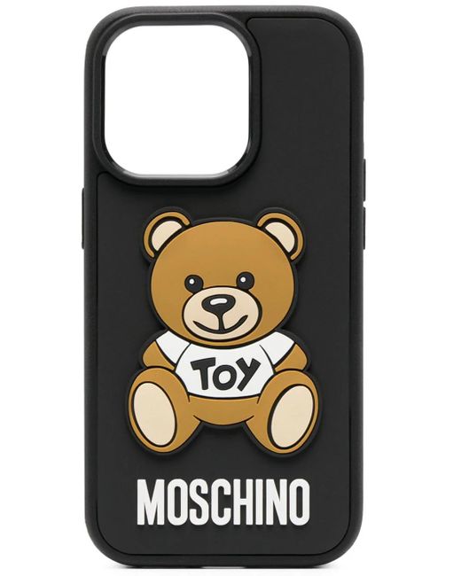 Cover Per Iphone 14 Pro Teddy Bear di Moschino in Black