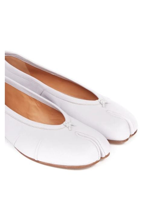 Maison Margiela White Tabi Ballet Flats