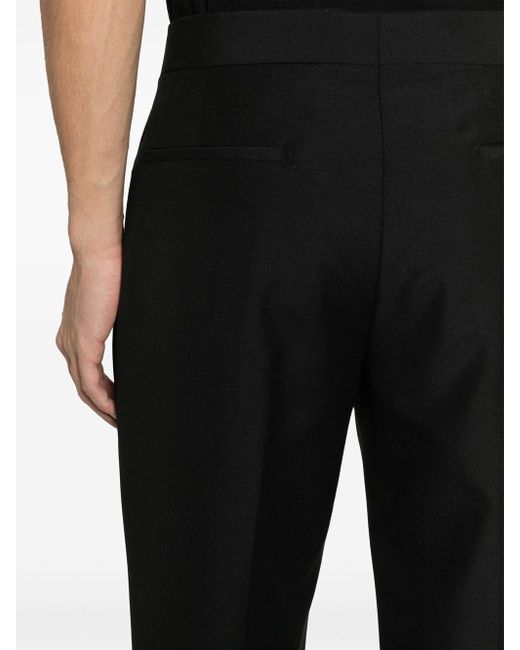 Pantaloni Con Decorazione di Lardini in Black da Uomo