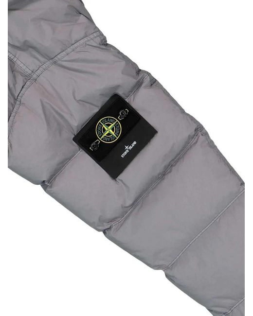 Stone Island Gray Button-Up Jacket for men
