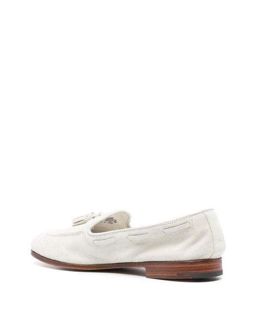 Church's White Maidstone Suede Loafers