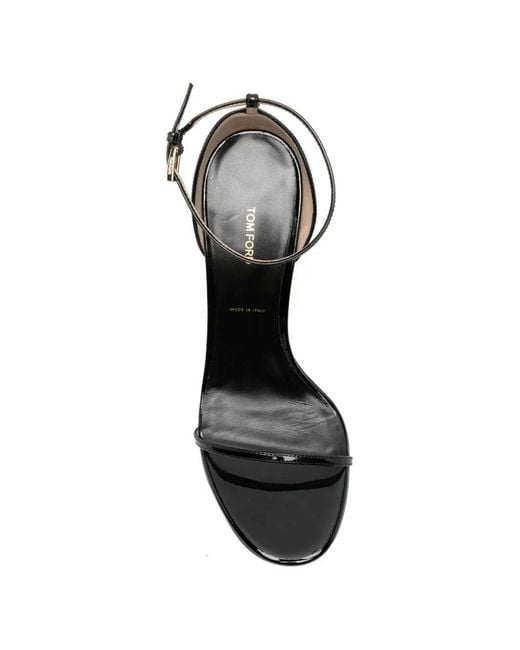 Tom Ford White Ankle Strap Sandals