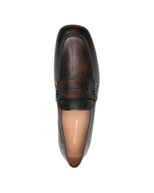 Dries Van Noten Brown Leather Loafers for men