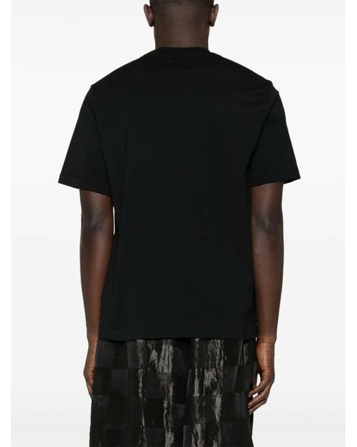 Amiri Black Rubberized Logo T-Shirt for men