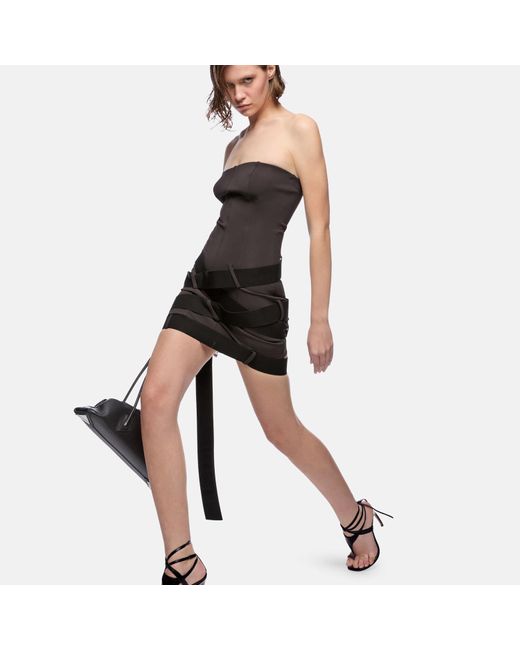 The Attico Gray Mini Dress