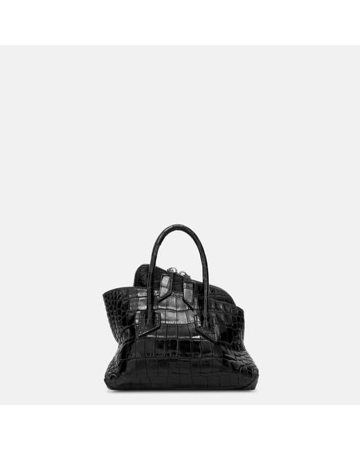 The Attico Black La Passeggiata Mini' Top Handle