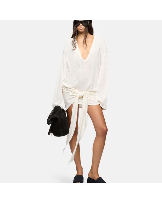 The Attico White Mini Dress