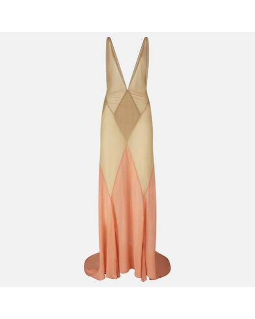 The Attico Natural Long Dress