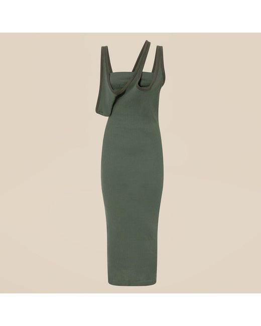 The Attico Natural Midi Dress