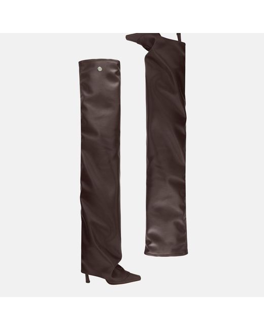 The Attico Brown Robin Otk' Thigh High