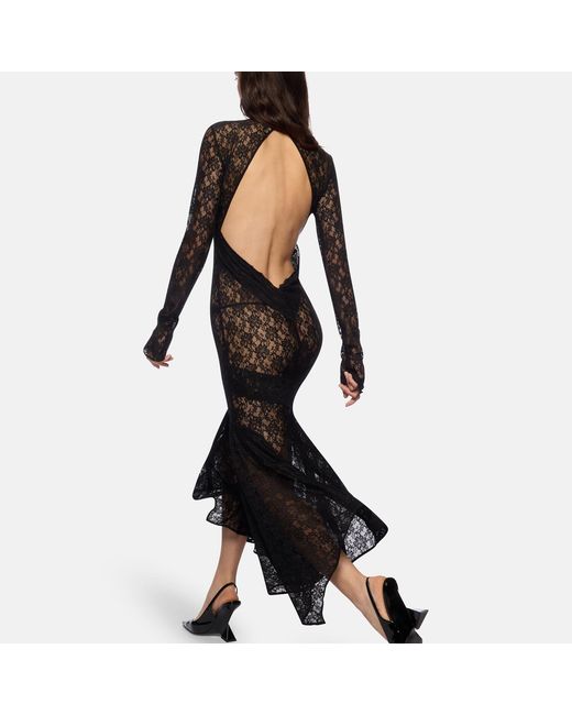 The Attico Black Midi Dress