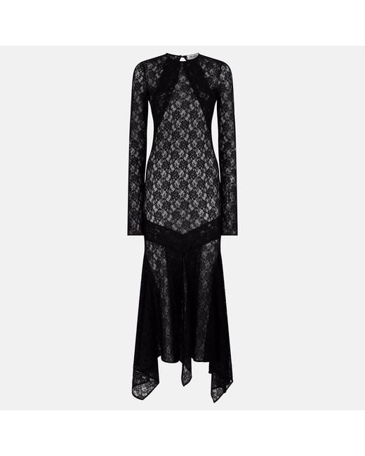 The Attico Black Midi Dress