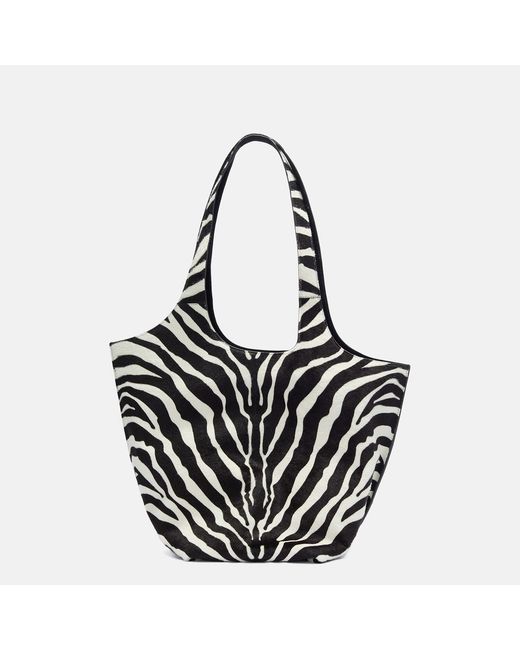The Attico Black La Scoop Large' And Shoulder Bag