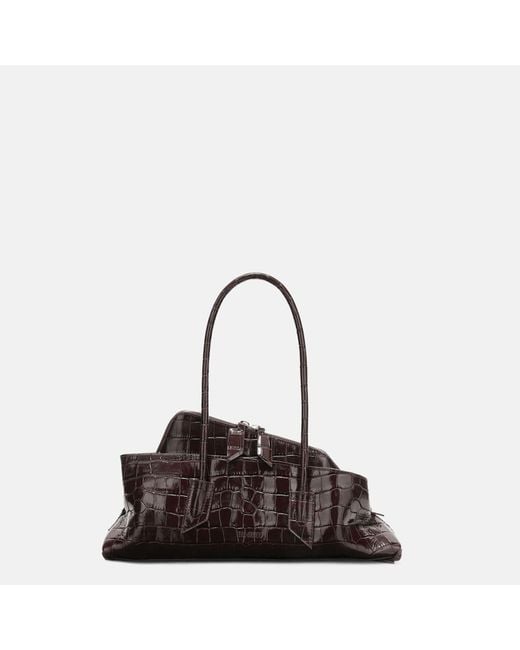 Top Handle 'La Passeggiata Small' di The Attico in Brown
