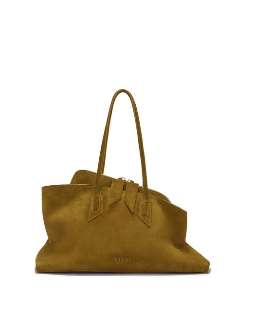 The Attico Green La Passeggiata Medium' Top Handle