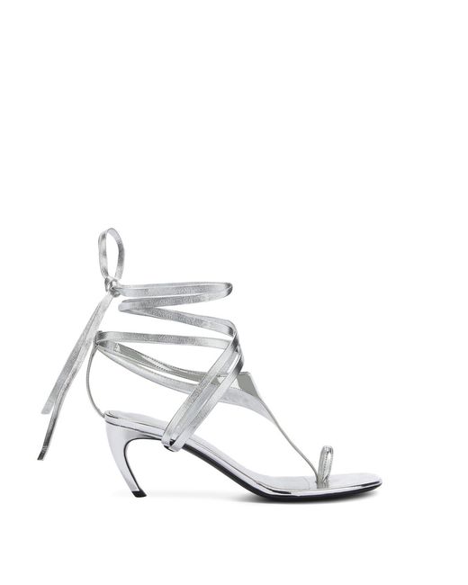 The Attico White Nova' Thong Sandal