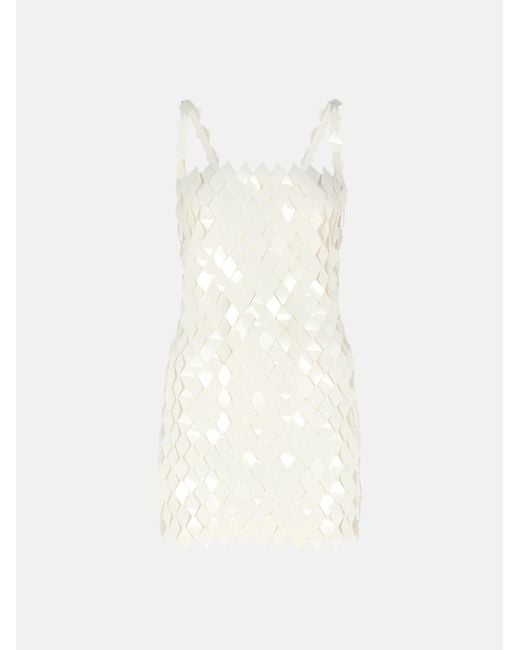 The Attico White ''Rue'' Mini Dress