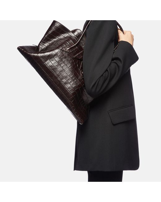 The Attico Black La Passeggiata Medium' Top Handle