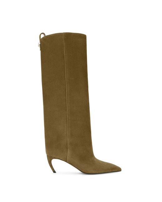 The Attico Green Lea' Boot