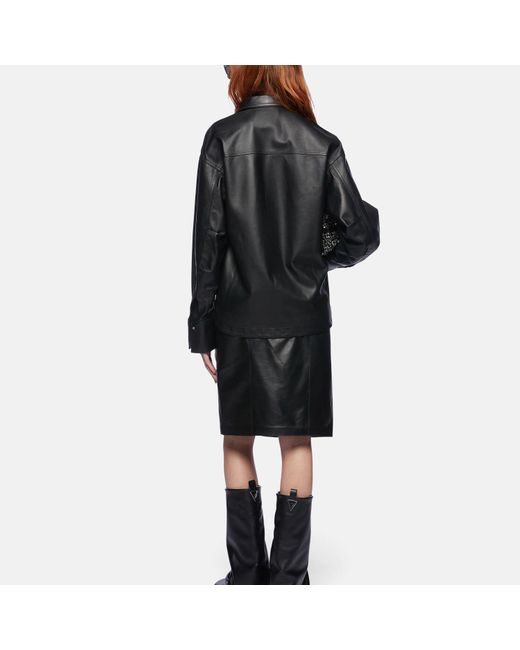 The Attico Black "Eliza' Shirt"