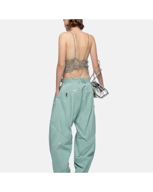 The Attico Blue Pants Gend