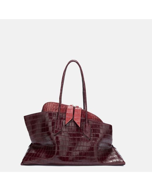 The Attico Purple La Passeggiata Medium' Top Handle