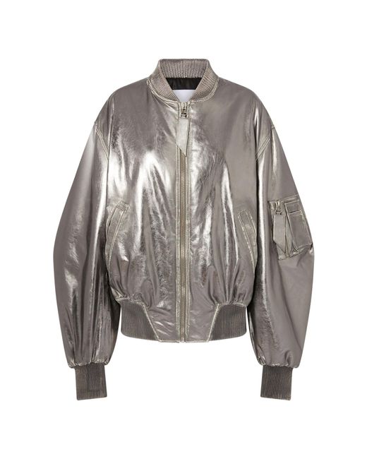 The Attico Gray ''Anja'' Bomber