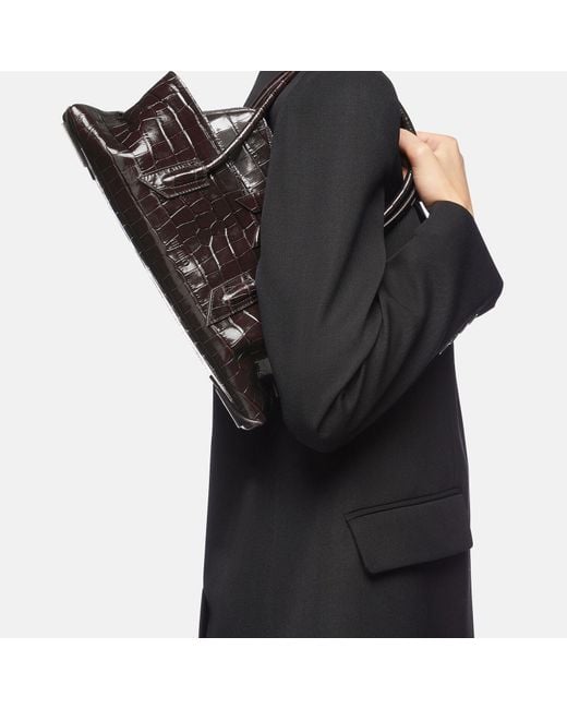 Top Handle 'La Passeggiata Small' di The Attico in Brown