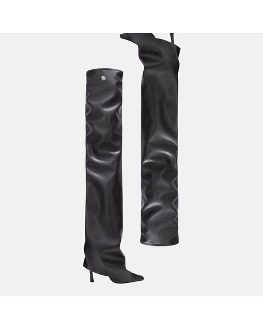 The Attico Black Robin Otk' Thigh High