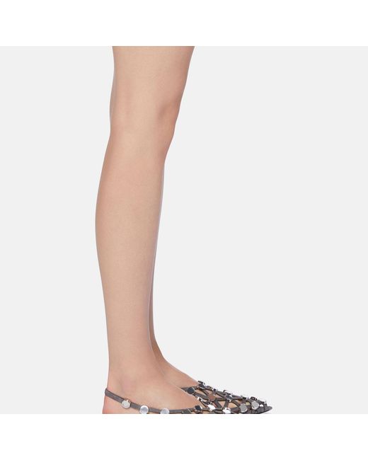 The Attico Gray Grid' Ballerina