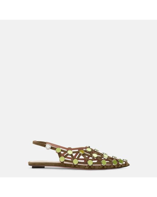 The Attico Green Grid' Ballerina