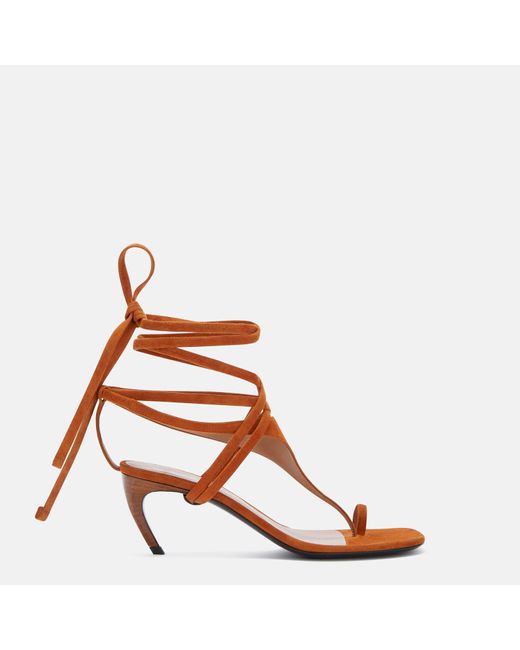 The Attico Brown Nova' Thong Sandal
