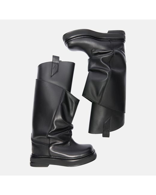 The Attico Black Robin Passeggiata' Combat Boot