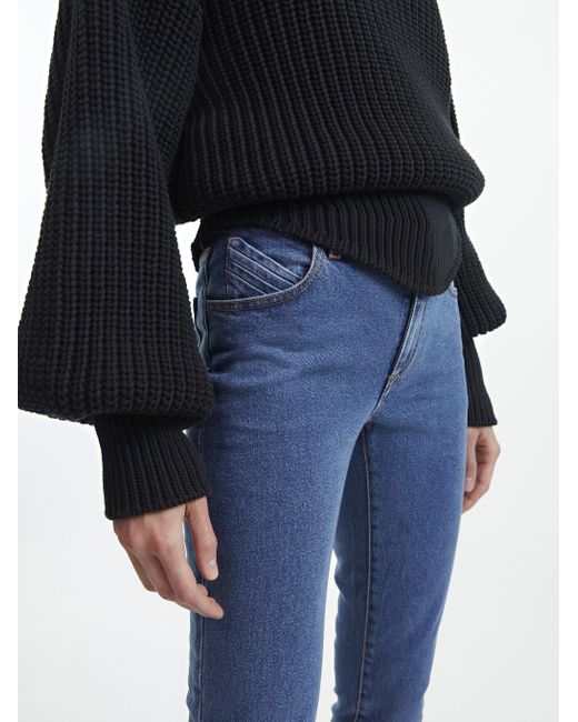 The Attico ''freja'' Dark Blue Denim 